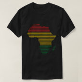 T-shirt Carte de l'Afrique Mois de l'histoire noire BLM Me (Design devant)