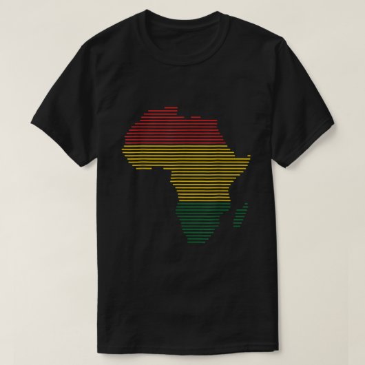 T-shirt Carte de l'Afrique Mois de l'histoire noire BLM Me (Design devant)