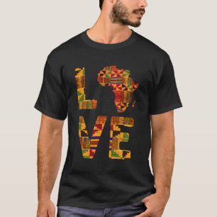T-shirt Carte De L'Afrique Traditionnelle Kente