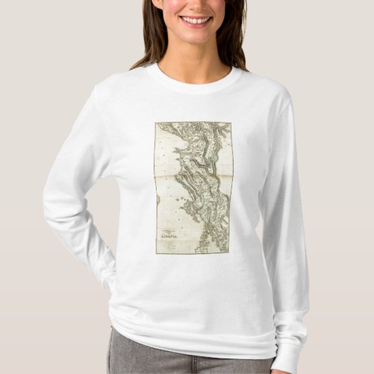 T-shirt Carte de l'Albanie (Devant)