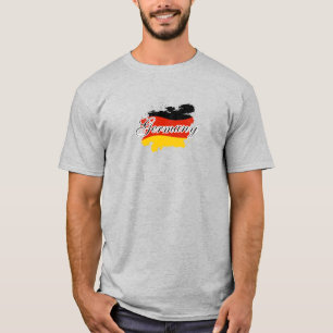 T-shirt Carte de l'Allemagne, Drapeau allemand