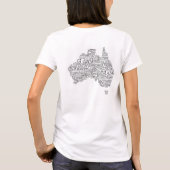 T-shirt Carte de l'argot australien (Dos)