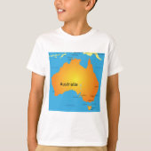 T-shirt Carte De L'Australie (Devant)