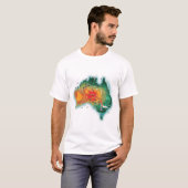 T-shirt Carte de l'Australie (Devant entier)