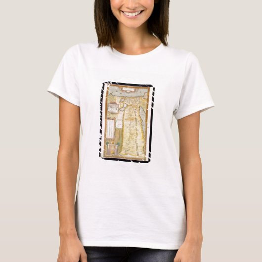 T-shirt Carte de l'Egypte ancienne, 1584 (Devant)