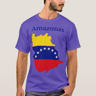 T-shirt Carte de l'Etat Amazonas Venezuela