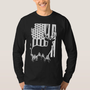 T-shirt Carte de l'État de chasse au wapiti de l'Arizona D