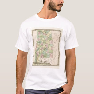 T-shirt Carte de l'état de l'Alabama 2