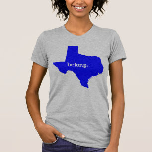 T-shirt Carte de l'État du Belong du Texas