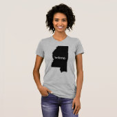 T-shirt Carte de l'État du Mississippi Belong (Devant entier)