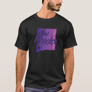T-shirt Carte de l'état du Nouveau-Mexique