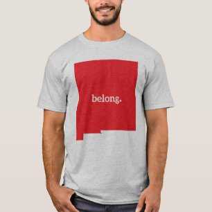 T-shirt Carte de l'état du Nouveau-Mexique Belong