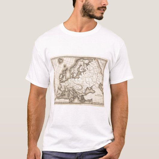 T-shirt Carte de l'Europe (Devant)