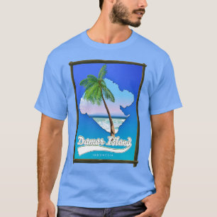 T-shirt Carte de l'île de Damar Indonésie