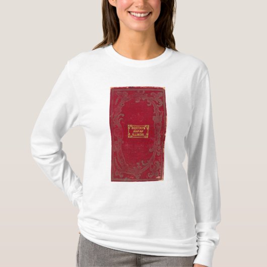 T-shirt Carte de l'Illinois (Devant)