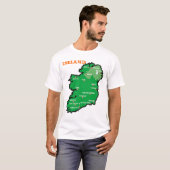 T-shirt Carte de l'Irlande (Devant entier)