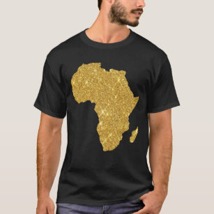 T-shirt Carte de l'or africain