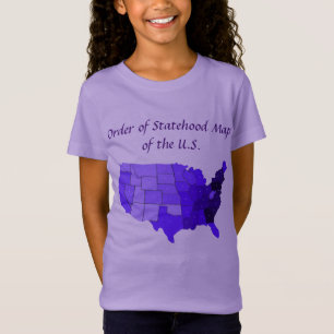 T-Shirt Carte de l'Ordre d'État des États-Unis, chemises s