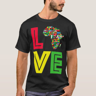 T-shirt Carte de Love Motherland Africa