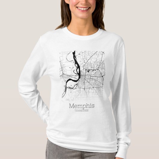 T-shirt Carte de Memphis (Devant)