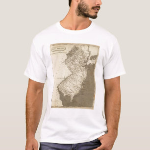 T-shirt Carte de New Jersey par Arrowsmith