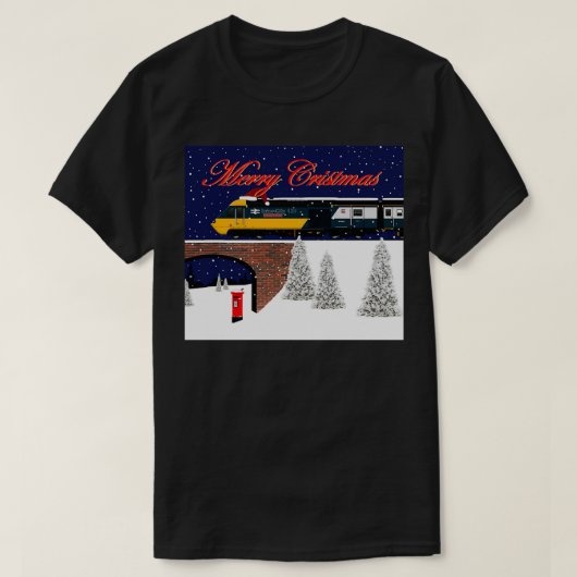 T-shirt Carte de Noël Intercity 125 (Design devant)