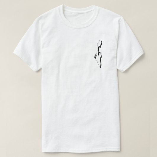 T-shirt Carte de Palestine (Design devant)