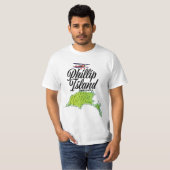 T-shirt Carte de Phillip Island Australie (Devant entier)