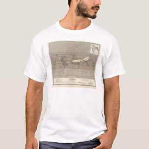 T-shirt Carte de pluie de Hyetographic