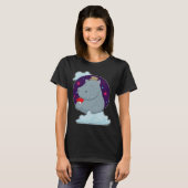 T-shirt Carte de Poker Hippo (Devant entier)