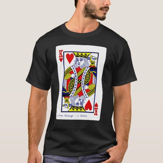 T-shirt Carte de pont King of Hearts (Devant)