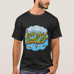 T-shirt Carte de Porto Rico