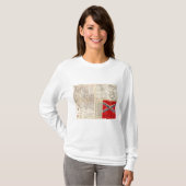 T-shirt Carte de route de l'Orégon (Devant entier)