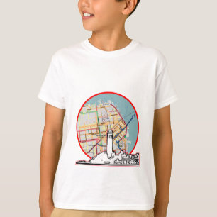 T-shirt Carte de San Francisco Gibney Le MUSÉE Zazzle Cade
