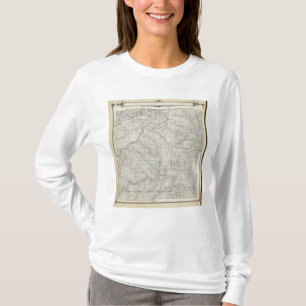 T-shirt Carte de section de T2021S R3031E Tulare County