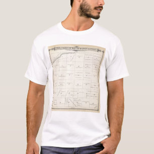 T-shirt Carte de section de T23S R22E Tulare County