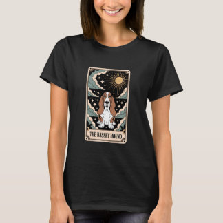 T-shirt Carte de tarot de Basset Hound Halloween