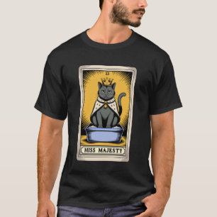 T-shirt Carte de tarot de chat Sifflement Majesté Boîte à