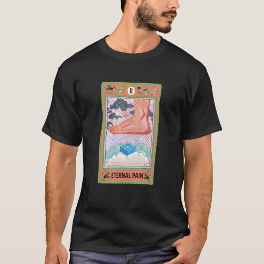 T-shirt Carte de Tarot de douleur éternelle en marche sur  (Devant)