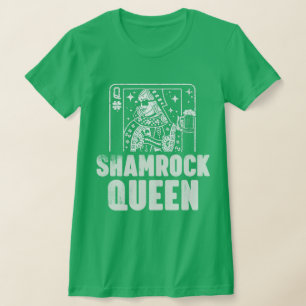 T-shirt Carte de tarot de la Reine Shamrock