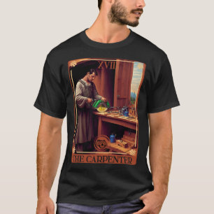T-shirt Carte de Tarot de la scie circulaire et du bois du