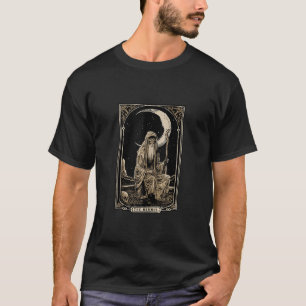 T-shirt Carte de Tarot de l'Ermite Tarot Gothique Diseuse