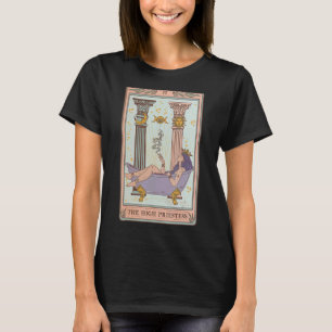 T-shirt Carte de Tarot de mauvaise herbe de haute prêtesse