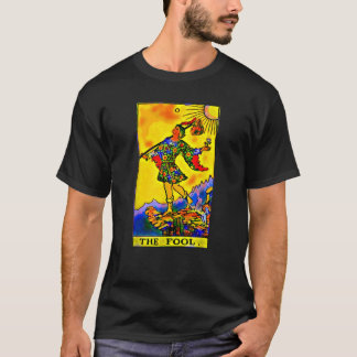 T-shirt Carte de Tarot du Fou en Couleurs Éclatantes T-Shi