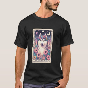T-shirt Carte de tarot du Husky sibérien