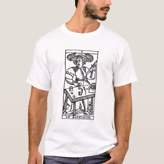 T-shirt Carte de tarot : Le jongleur (Devant)