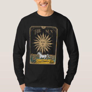 T-shirt Carte de tarot Le Soleil Lecteur psychique Occulte