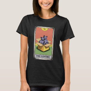 T-shirt Carte de tarot Les Amoureux Chats Câlins Chat Drôl