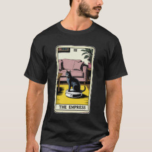 T-shirt Carte de tarot l'Impératrice Chat sur aspirateur r