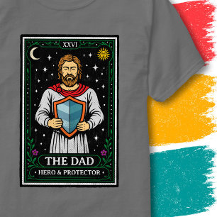 T-shirt Carte de Tarot Papa Protecteur Art Céleste Vintage